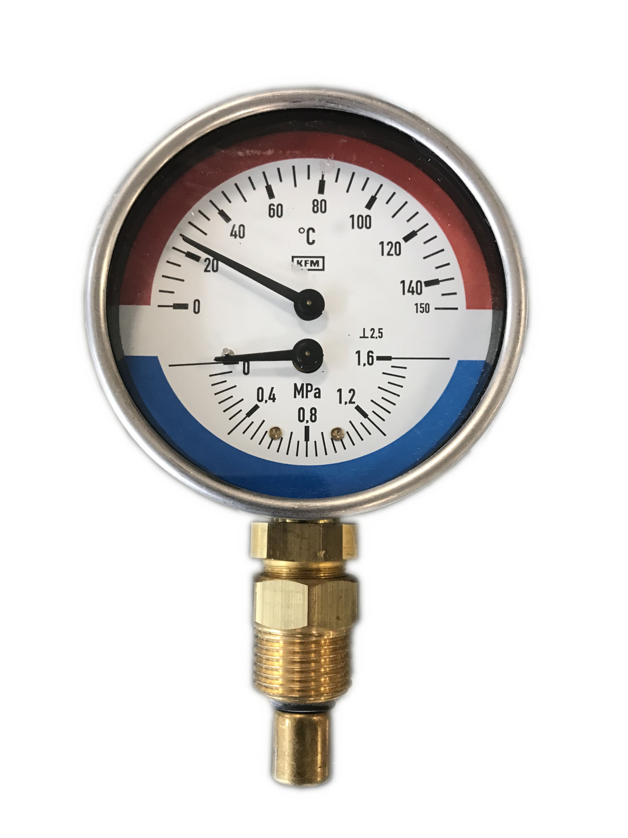 PREMATLAK Term/man 80R 0-6 bar/0-150° G1/2