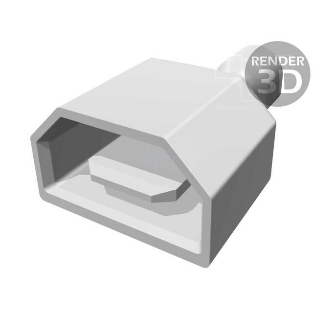TE CONNECTIVITY Terminal: flat; 6.3mm