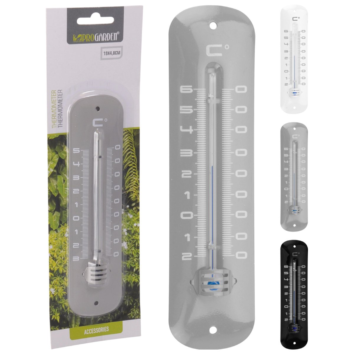 PROGARDEN Termometrs 19cm metāla | 8719987364327
