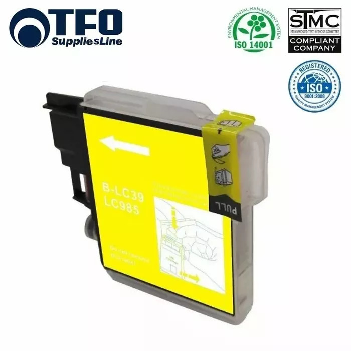 TFO Brother LC985Y (LC-985Y) Dzeltens Tintes