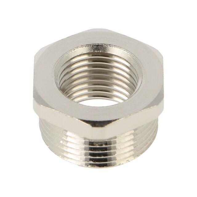 HELLERMANNTYTON Thread adapter; M16; PG16; brass