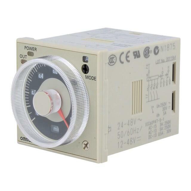 OMRON Timer; 0,05s÷300h; DPDT; 250VAC/5A