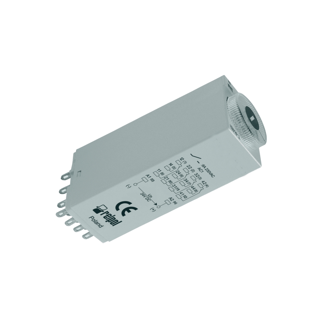 RELPOL Timer; 0,1s÷100h; 4PDT; 250VAC/6A