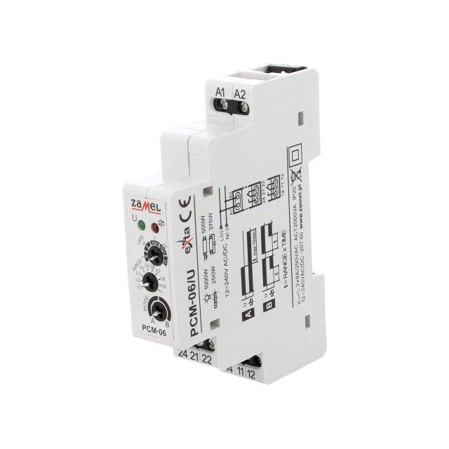 ZAMEL Timer; 0,1s÷1h; DPDT; 250VAC/8A