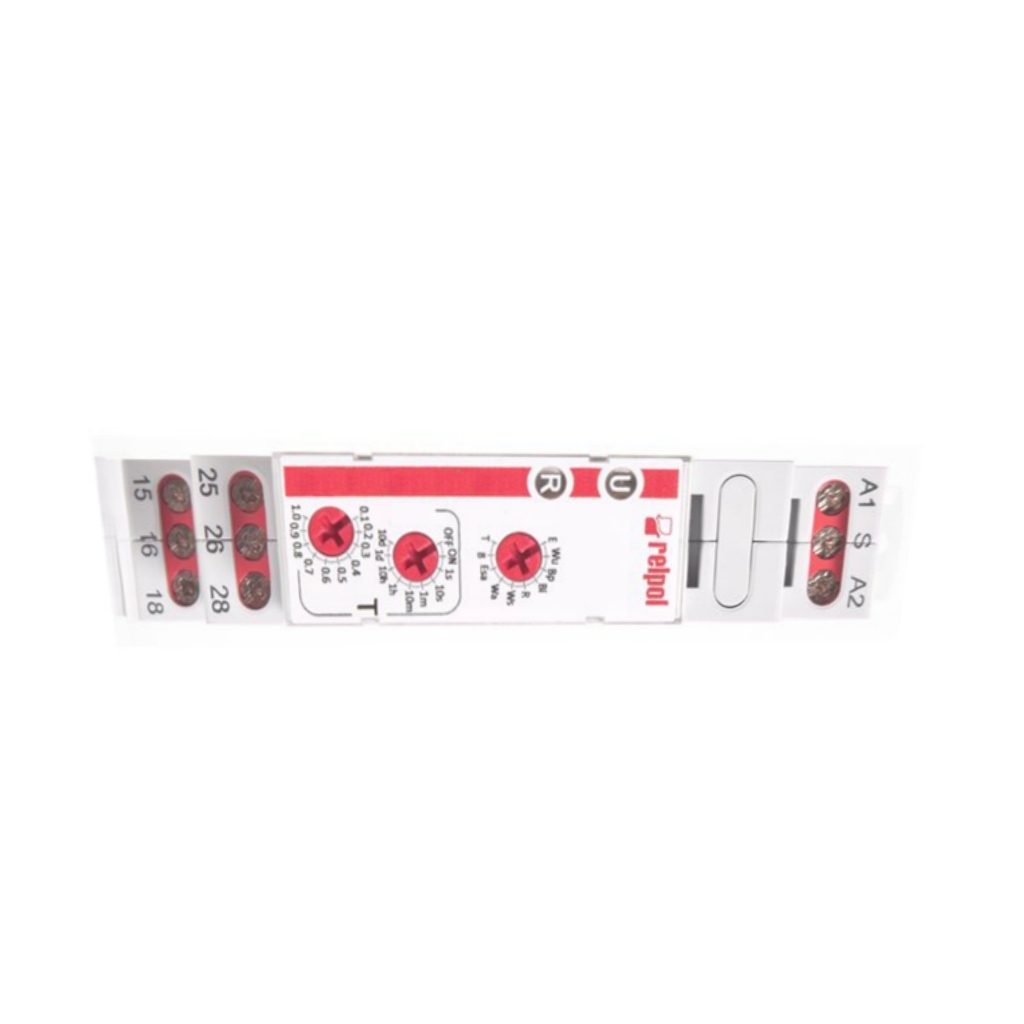 RELPOL Timer; 1s÷10days; DPDT; 250VAC/8A,24VDC/8A