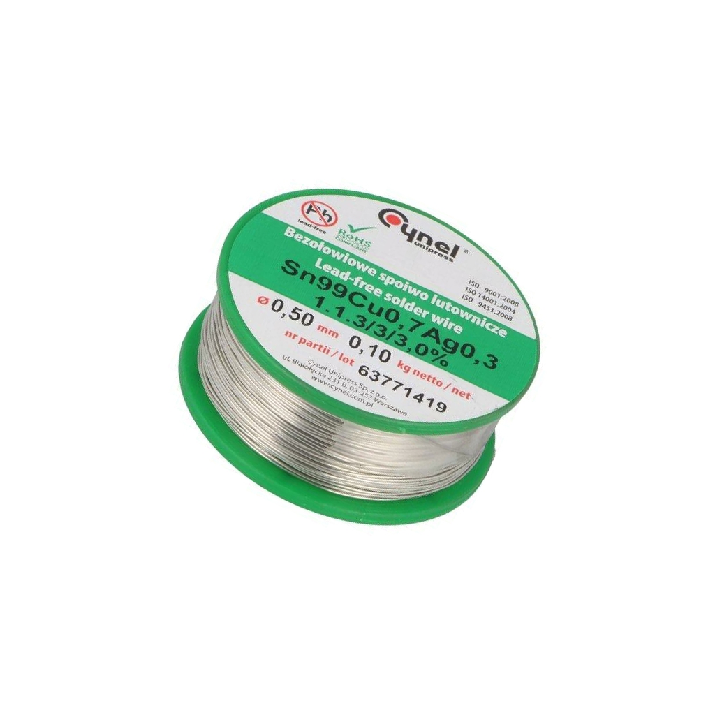 CYNEL Tin; lead free; Sn99Cu0,7Ag0