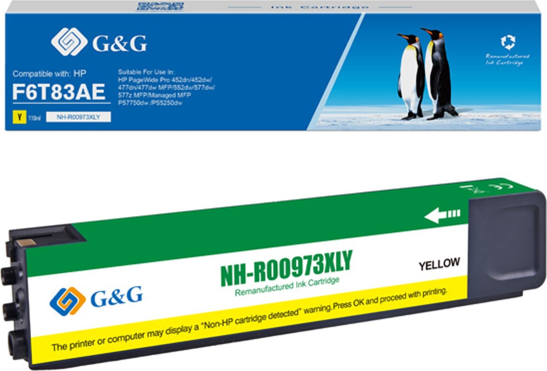 Tinte G&G saderīga tintes kārtridžs F6T83AE