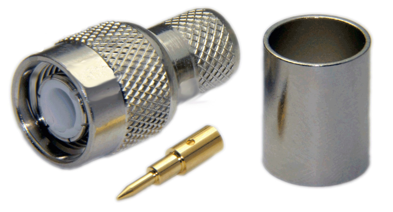 CHANG-HONG TNC male plug solder-crimp RG213