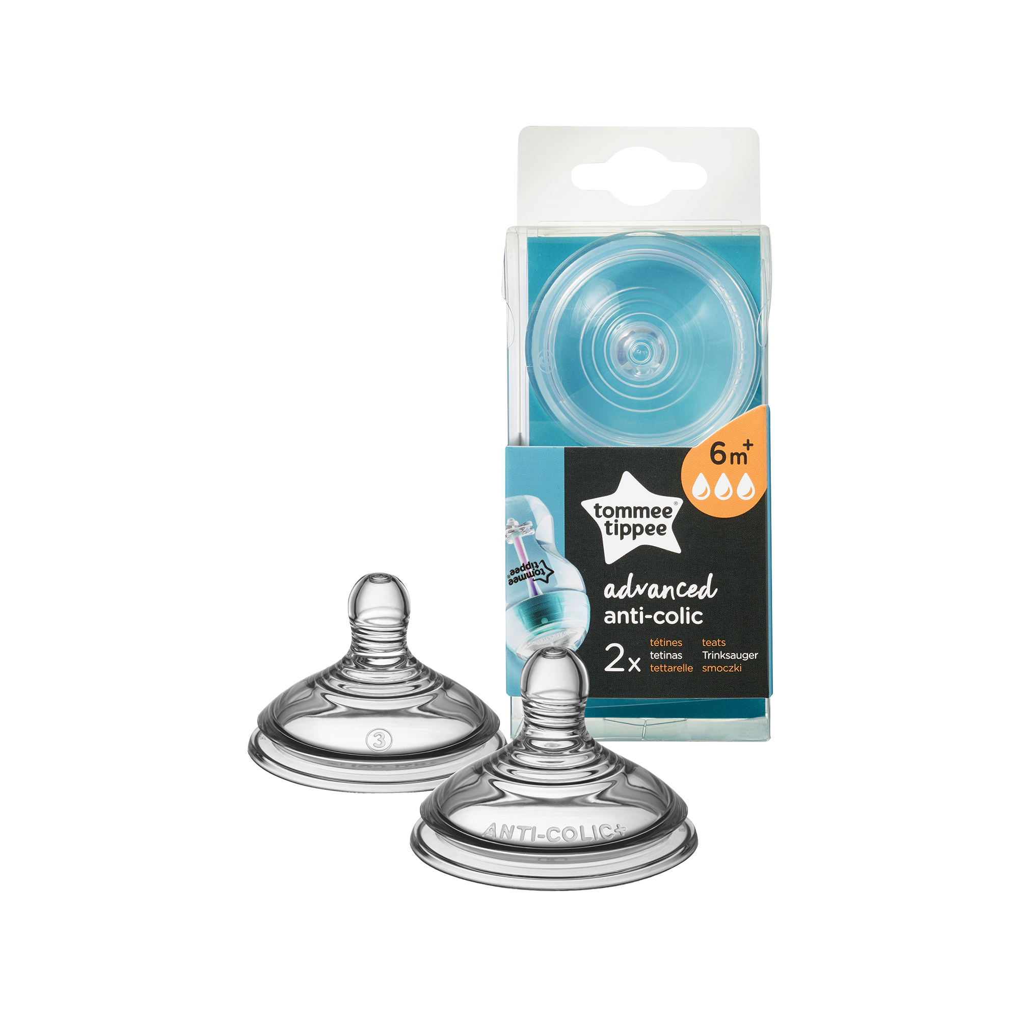 Tommee Tippee knupis ātrs Anti-Colik 2gb