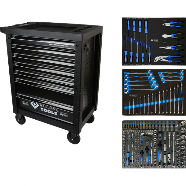 Tool cabinet with 7 drawers and