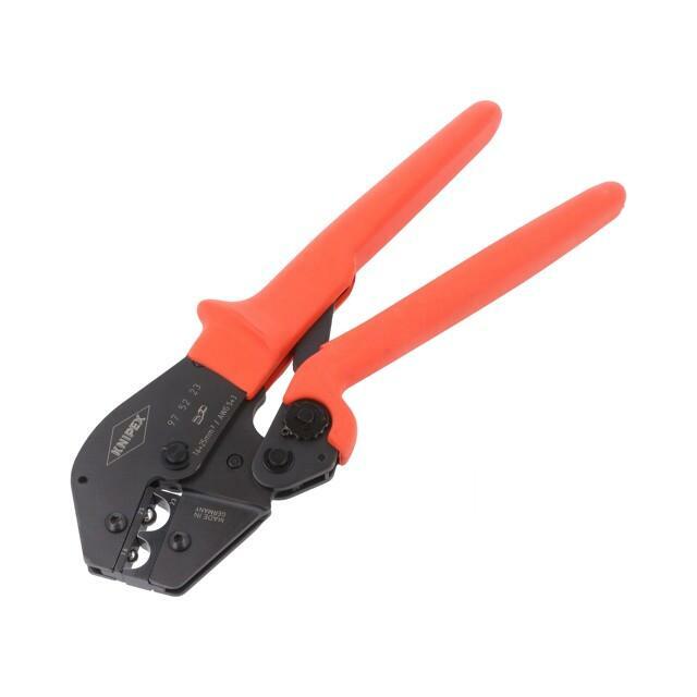 KNIPEX Tool: for crimping; non-insulated terminals