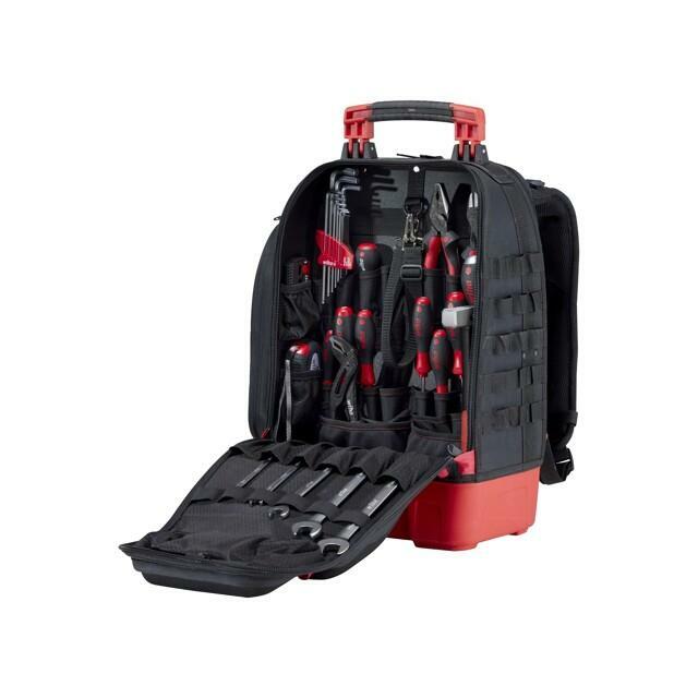 Tools set: general purpose; tool rucksack