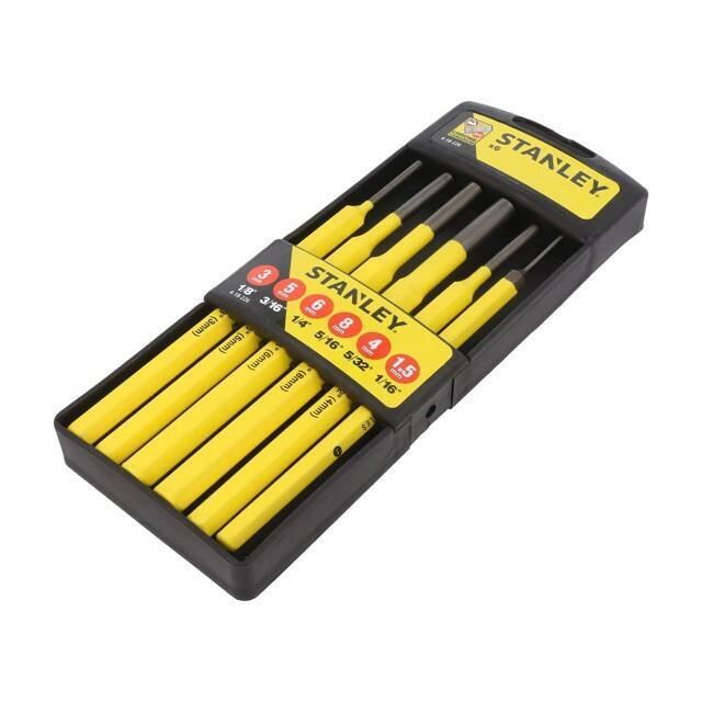 STANLEY Tools set: punches; hardened and