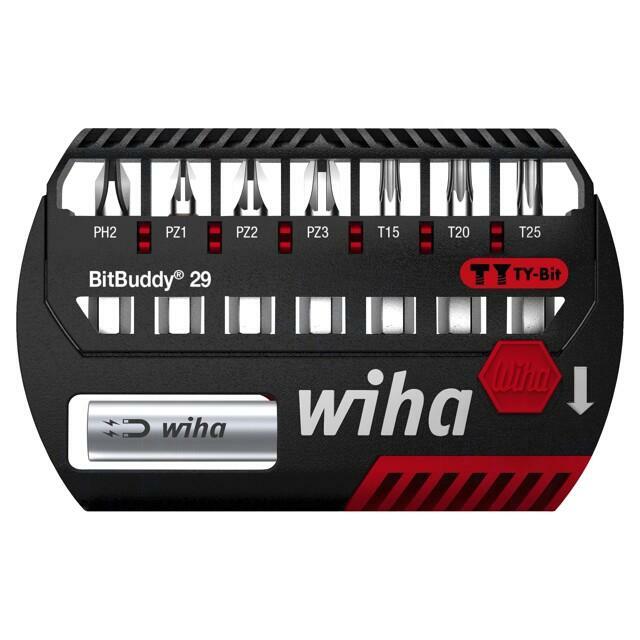 Tools set: screwdriver bits; plastic cassette