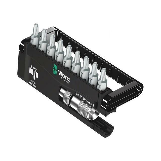 Tools set: screwdriver bits; plastic cassette