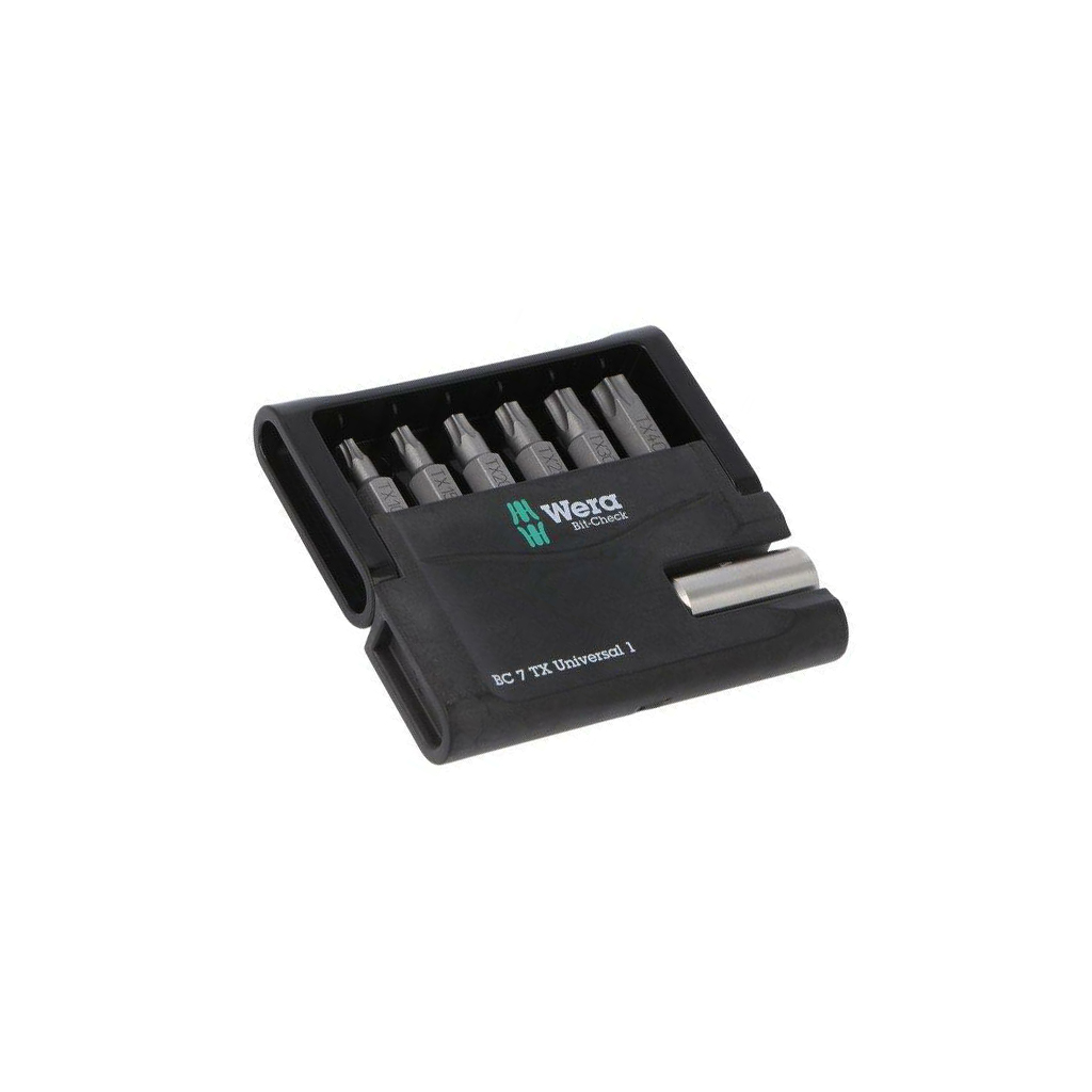 Tools set: screwdriver bits; plastic cassette