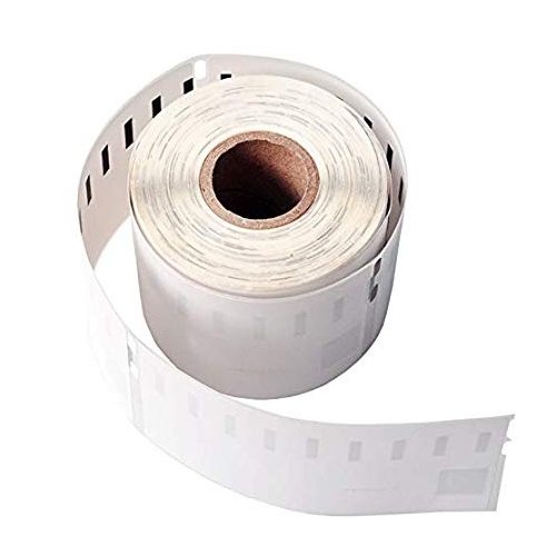 TopJet Label Roll Black on White