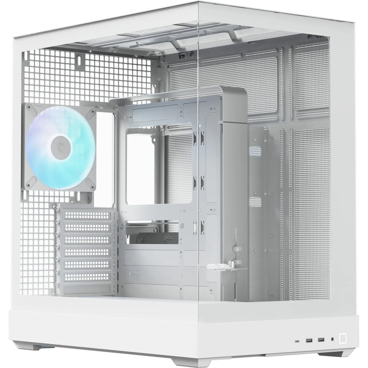 Torņa PC korpuss APNX V2-F-WT-v1, balts