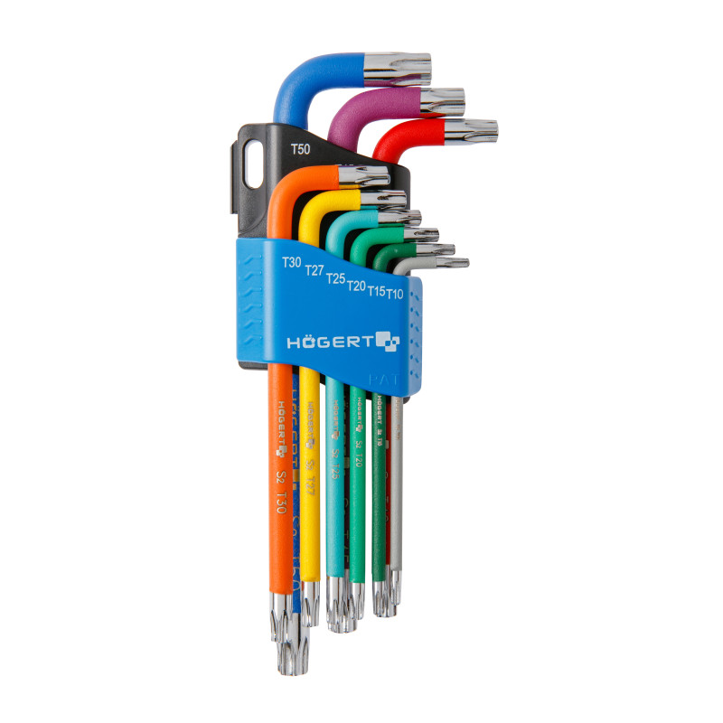 Torx atslēgu komplekts L veida Т10-Т50