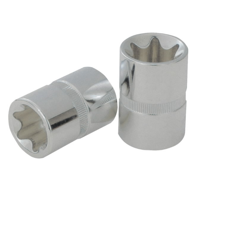 Torx ligzda 1/2" CHROMEplus,uz pakaramās