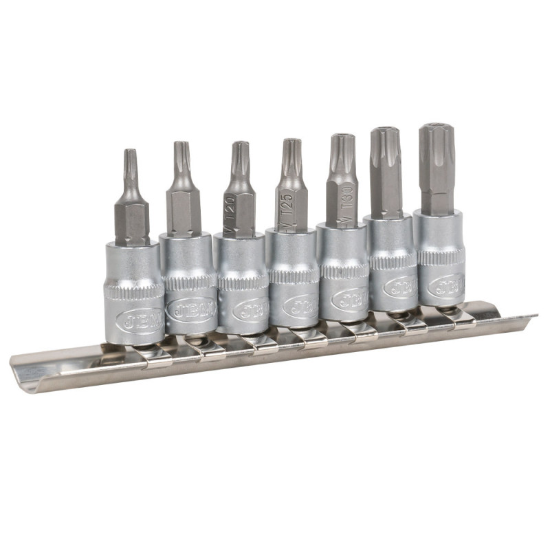Torx uzgaļu komplekts ar caurumu 1/4&quot