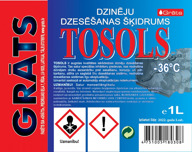Tosols -36C° 1L GRATS | T1L
