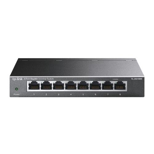 Šakotuvas TP-LINK TL-SG108S jungiklis (juodas)