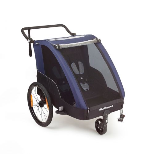 POLISPORT Trailer/Stroller piekabe/ratiņi (Zila / Pelēka)