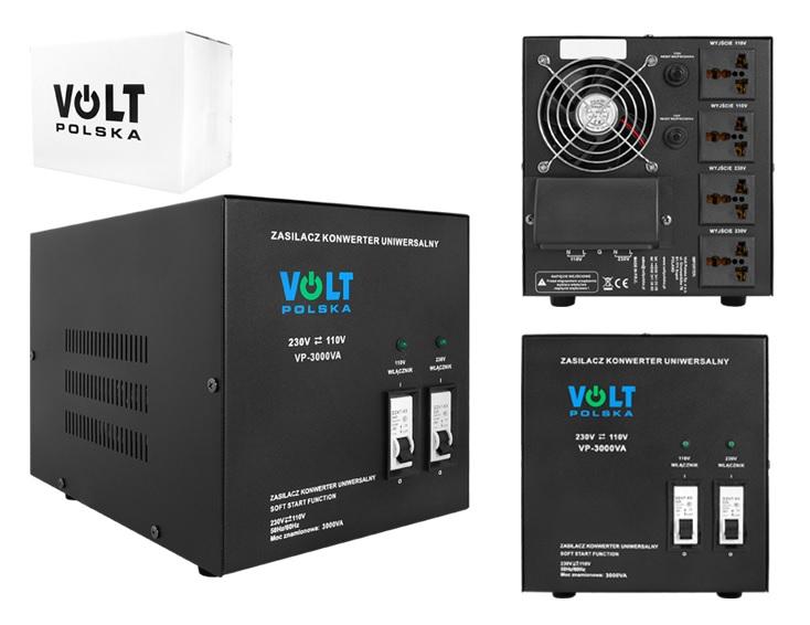 VOLT POLSKA Transformatora sprieguma pārveidotājs 230/110Vac