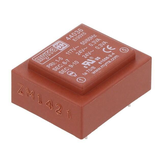 Transformer: encapsulated; 0.6VA; 117VAC; 24V