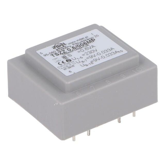 INDEL Transformer: encapsulated; 0.6VA; 230VAC