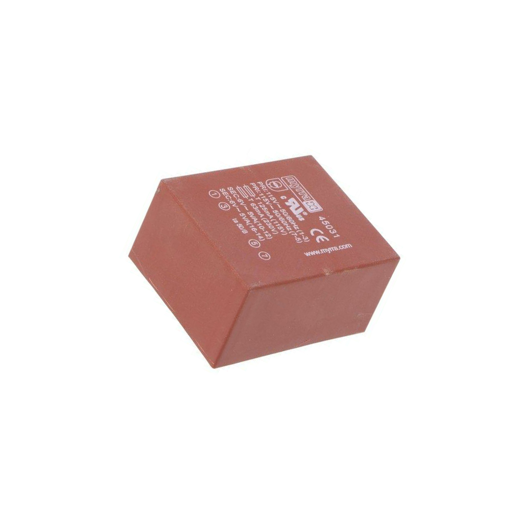 Transformer: encapsulated; 10VA; 115VAC,230VAC; 6V