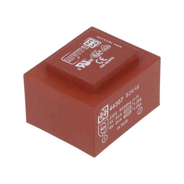 Transformer: encapsulated; 16VA; 230VAC; 6V; 6V