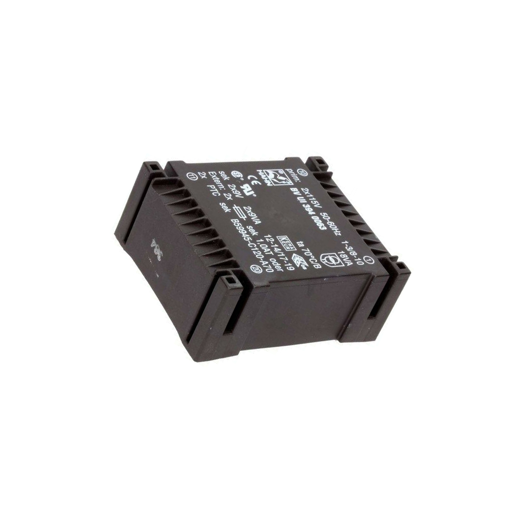 HAHN Transformer: encapsulated; 18VA; 115VACx2; 9V