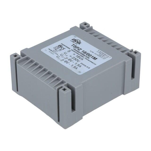 INDEL Transformer: encapsulated; 18VA; 230VAC; 6V