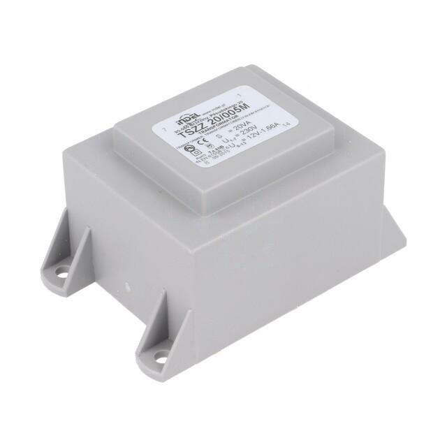 INDEL Transformer: encapsulated; 20VA; 230VAC; 12V