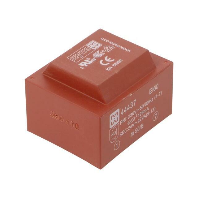 Transformer: encapsulated; 22VA; 230VAC; 24V; 917mA