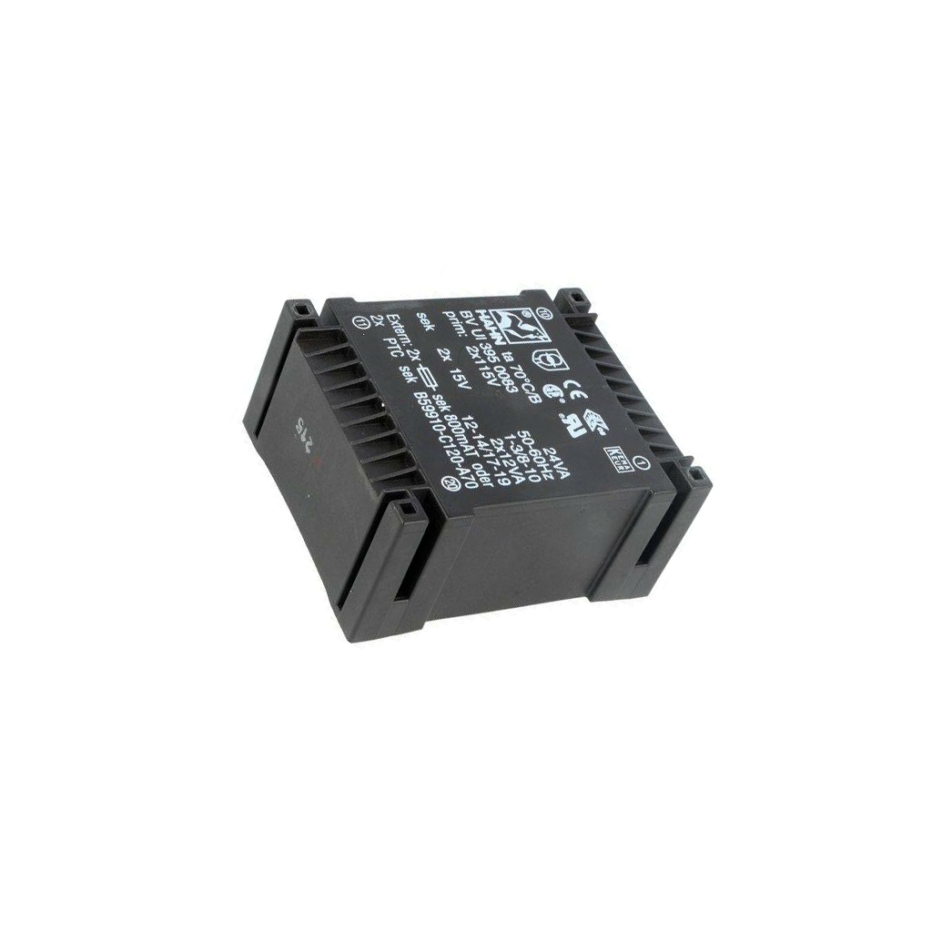 HAHN Transformer: encapsulated; 24VA; 115VACx2; 15V