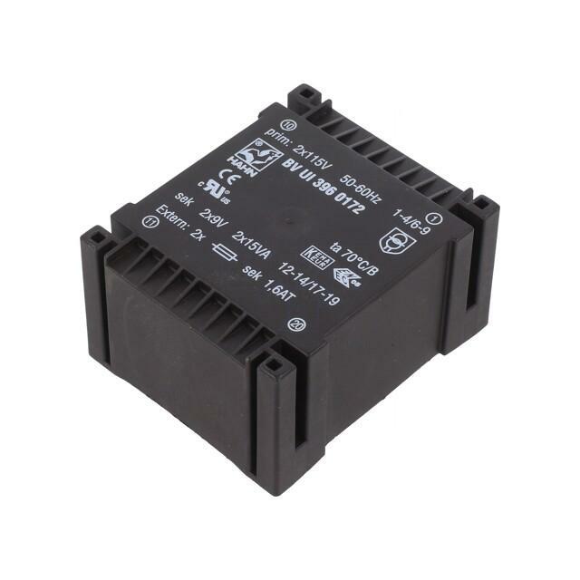 HAHN Transformer: encapsulated; 30VA; 115VACx2; 9V
