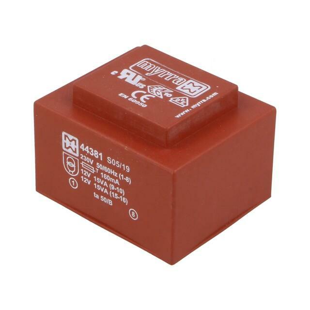 Transformer: encapsulated; 30VA; 230VAC; 12V; 12V