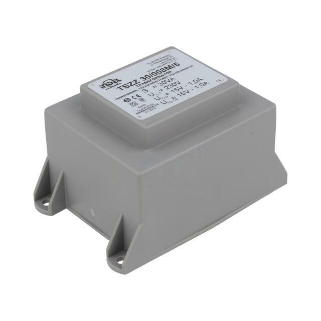 INDEL Transformer: encapsulated; 30VA; 230VAC; 15V