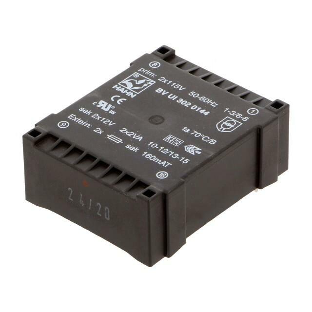 HAHN Transformer: encapsulated; 4VA; 115VACx2; 12V