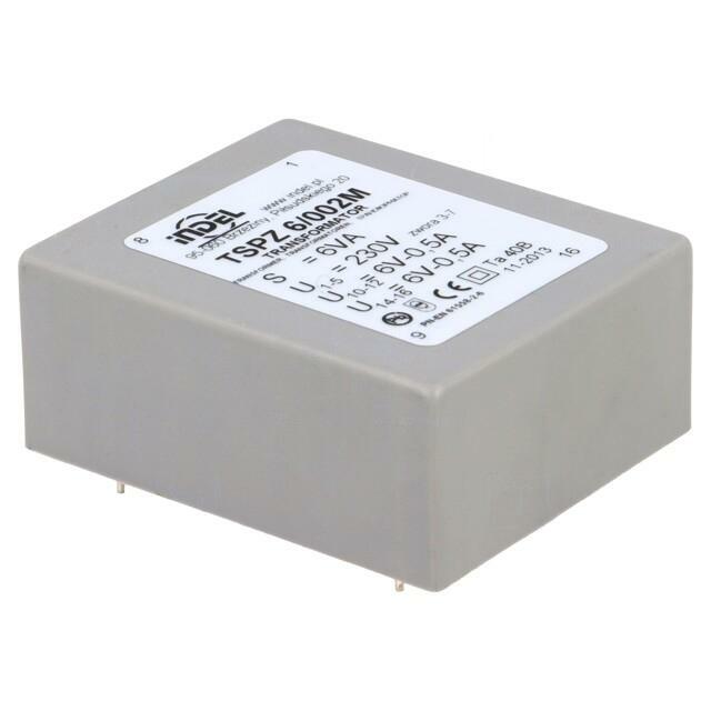 INDEL Transformer: encapsulated; 6VA; 230VAC; 6V