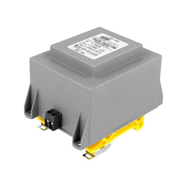 INDEL Transformer: encapsulated; 70VA; 230VAC; 24V