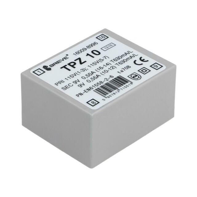 BREVE TUFVASSONS Transformer: mains; 10VA; 115VAC