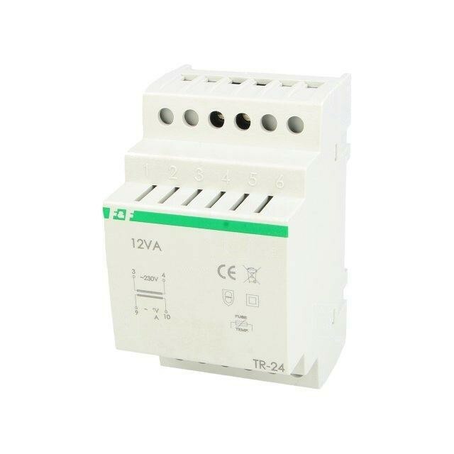 F&F Transformer: mains; 12VA; 230VAC; 24V