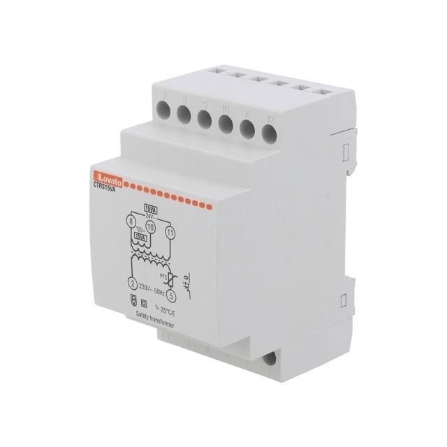 LOVATO ELECTRIC Transformer: mains; 15VA; 230VAC