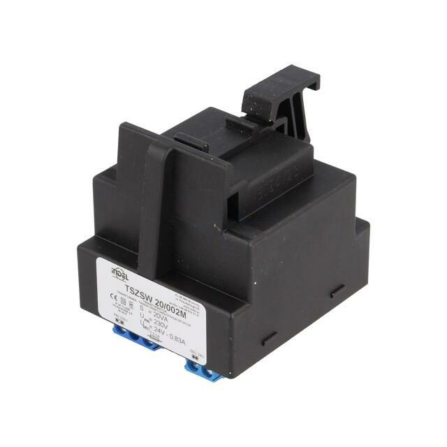 INDEL Transformer: mains; 20VA; 230VAC; 24V