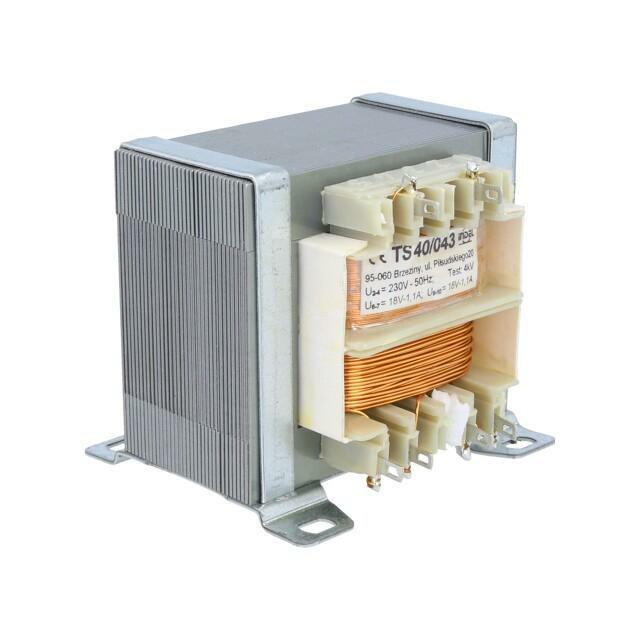 INDEL Transformer: mains; 40VA; 230VAC; 18V