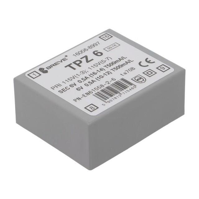 BREVE TUFVASSONS Transformer: mains; 6VA; 115VAC